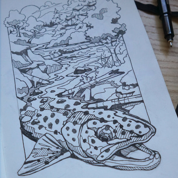 Rainbow Trout Waters | UPF Hoodie