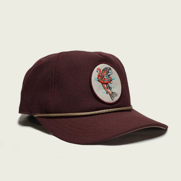 Reverse Snorkel Hat | Maroon