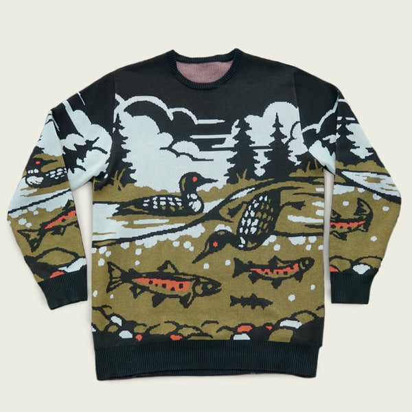 Diving Loons | Woven Sweater