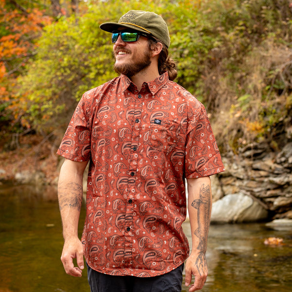 Trout Paisley Button Up